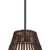 Minka Lavery Brentwood Shore One Light Pendant in Coal