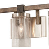Minka Lavery Bridlewood Three Light Bath in Stone Grey with Brushed Nickell