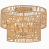 Minka Lavery Bungalow Heaven Five Light Flush Mount in Soft Brass