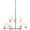 Minka Lavery Camrin Nine Light Chandelier in Brushed Nickel