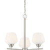 Minka Lavery Camrin Three Light Chandelier in Brushed Nickel