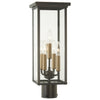 Minka Lavery Casway Five Light Post Mount in Oil Rubbed Bronze with Gold Highlights