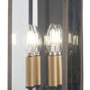 Minka Lavery Casway Four Light Pocket Lantern in Oil Rubbed Bronze with Gold Highlights