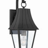 Minka Lavery Chateau Grande One Light Outdoor Wall Mount in Coal with Gold Highlights