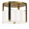 Minka Lavery Chelsea Four Light Semi Flush Mount in Soft Brass