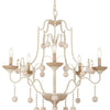 Minka Lavery Colonial Charm Five Light Chandelier in White Wash & Sun Dried Clay