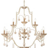 Minka Lavery Colonial Charm Nine Light Chandelier in White Wash & Sun Dried Clay