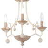 Minka Lavery Colonial Charm Three Light Semi Flush Mount in White Wash & Sun Dried Clay