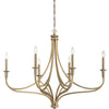 Minka Lavery Covent Park Six Light Chandelier in Brushed Honey Goldd
