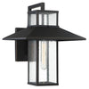 Minka Lavery Danforth Park One Light Outdoor Wall Mount in Oil Rubbed Bronze with Gold Highlights