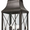 Minka Lavery De Luz Four Light Outdoor Chain Hung in Oil Rubbed Bronze with Gold Highlights