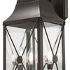 Minka Lavery De Luz Four Light Outdoor Wall Mount in Oil Rubbed Bronze with Gold Highlights