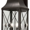 Minka Lavery De Luz Four Light Outdoor Wall Mount in Oil Rubbed Bronze with Gold Highlights
