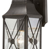Minka Lavery De Luz One Light Outdoor Wall Mount in Oil Rubbed Bronze with Gold Highlights
