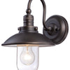 Minka Lavery Downtown Edison One Light Wall Mount in Oil Rubbed Bronze with Gold Highlights