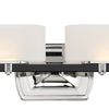 Minka Lavery Drury LED Bath Light in Coal with Polished Nickel Highlights