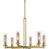 Minka Lavery Emmerham Six Light Chandelier in Soft Brass