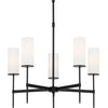 Minka Lavery First Avenue Five Light Chandelier in Coal