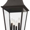 Minka Lavery Gloucester Four Light Outdoor Post Mount in Sand Coal