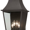 Minka Lavery Gloucester Four Light Outdoor Wall Mount in Sand Coal