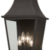Minka Lavery Gloucester Four Light Outdoor Wall Mount in Sand Coal