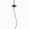 Minka Lavery Graham Avenue Four Light Chandelier in Smoked Iron And Brushed Nickel