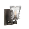 Minka Lavery Graham Avenue One Light Bath in Smoked Iron And Brushed Nickel