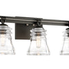 Minka Lavery Graham Avenue Three Light Bath in Smoked Iron And Brushed Nickel