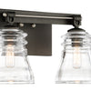 Minka Lavery Graham Avenue Two Light Bath in Smoked Iron And Brushed Nickel