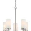 Minka Lavery Haisley Five Light Chandelier in Brushed Nickel