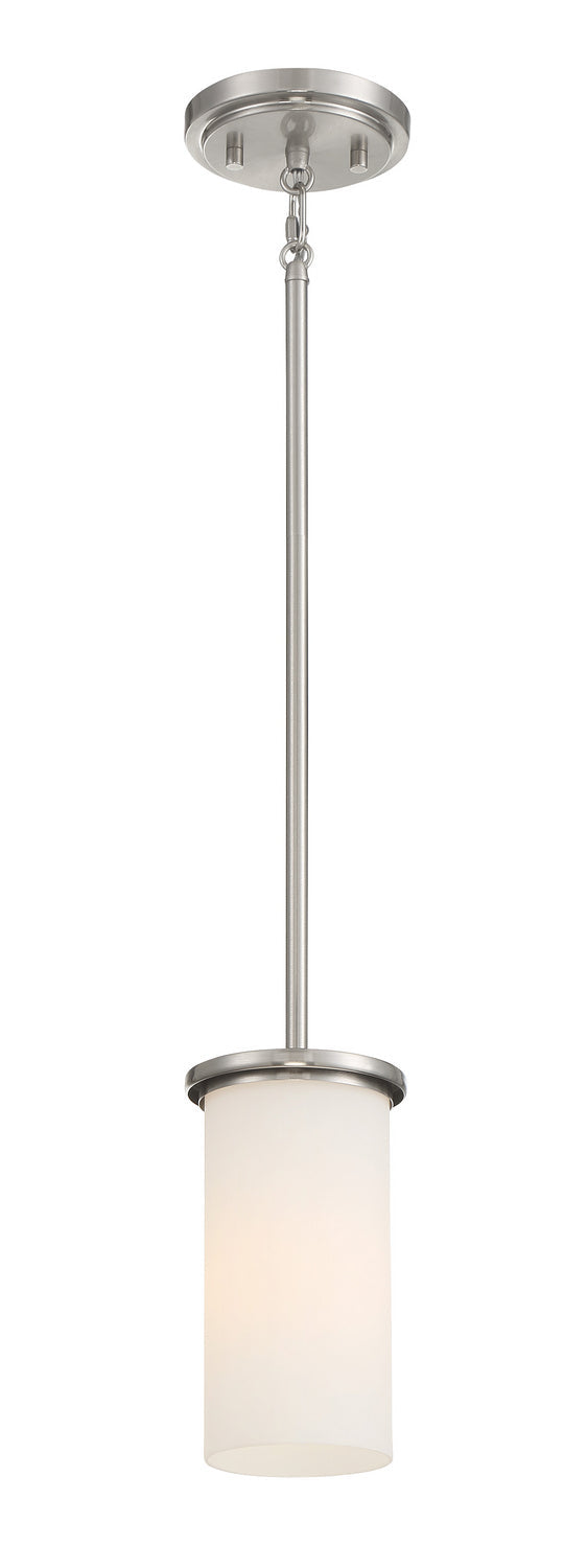 Minka Lavery Haisley One Light Pendant / Semi Flush in Brushed Nickel