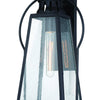 Minka Lavery Halder Bridge One Light Outdoor Wall Mount in Coal