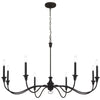 Minka Lavery Halifax County Eight Light Chandelier in Textured Black