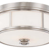 Minka Lavery Harbour Point Two Light Flush Mount in Brushed Nickel