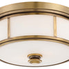 Minka Lavery Harbour Point Two Light Flush Mount in Liberty Gold