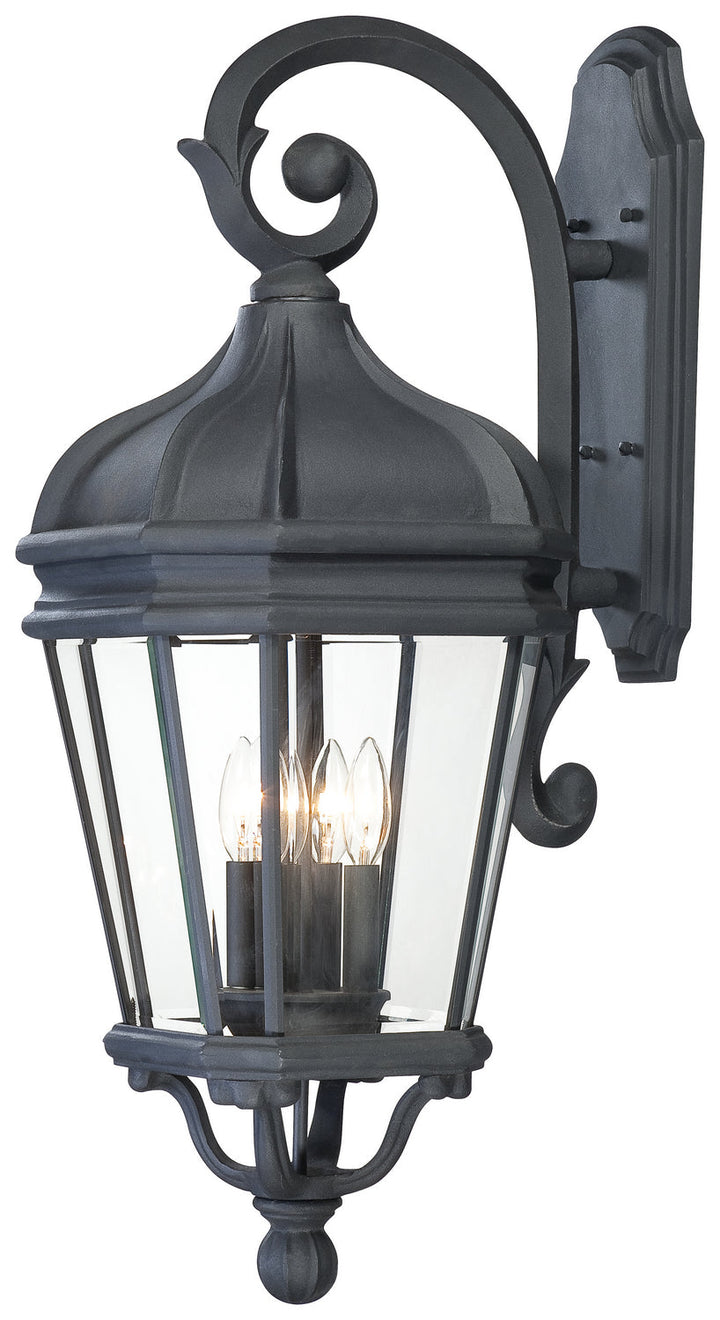 Minka Lavery Harrison Four Light Wall Mount in Coal