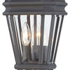 Minka Lavery Harrison Three Light Post Mount in Coal