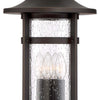Minka Lavery Highland Ridge Four Light Outdoor Post Mount in Oil Rubbed Bronze with Gold Highlights