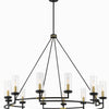 Minka Lavery Hillstone 12 Light Chandelier in Sand Coal & Soft Brass