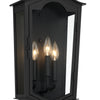 Minka Lavery Houghton Hall Three Light Outdoor Wall Mount in Sand Coal