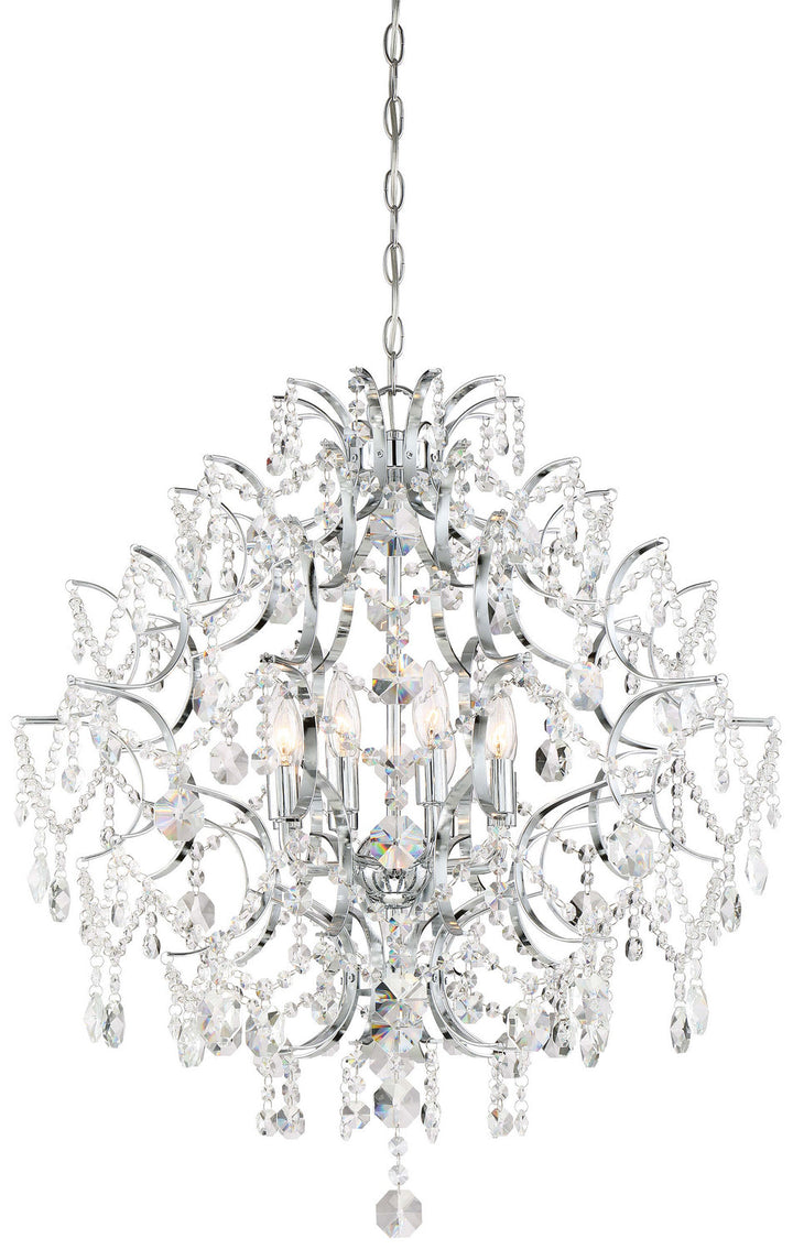 Minka Lavery Isabellas Crown Eight Light Chandelier in Chrome