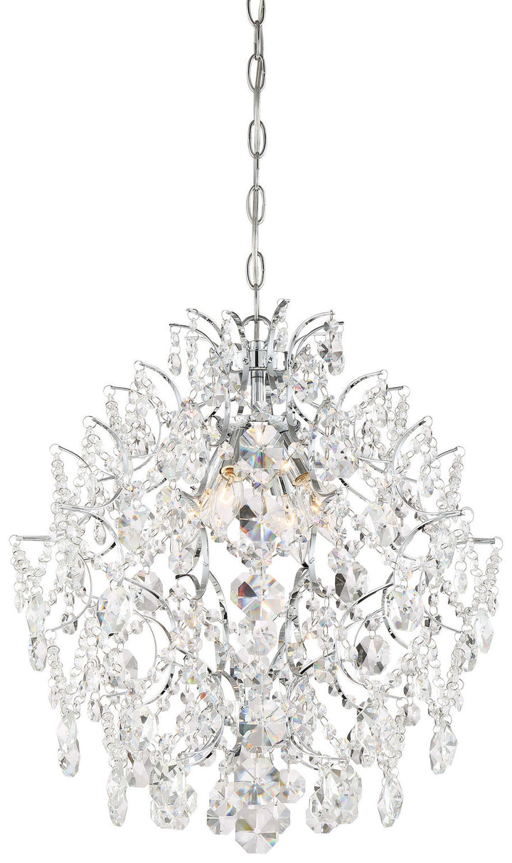 Minka Lavery Isabellas Crown Four Light Chandelier in Chrome