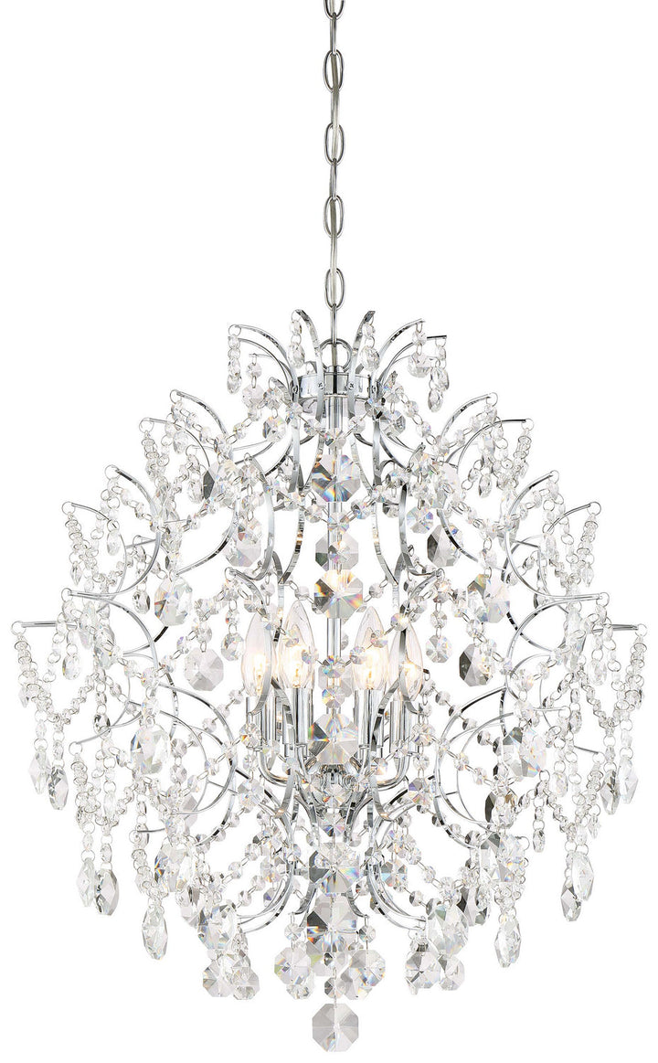 Minka Lavery Isabellas Crown Six Light Chandelier in Chrome