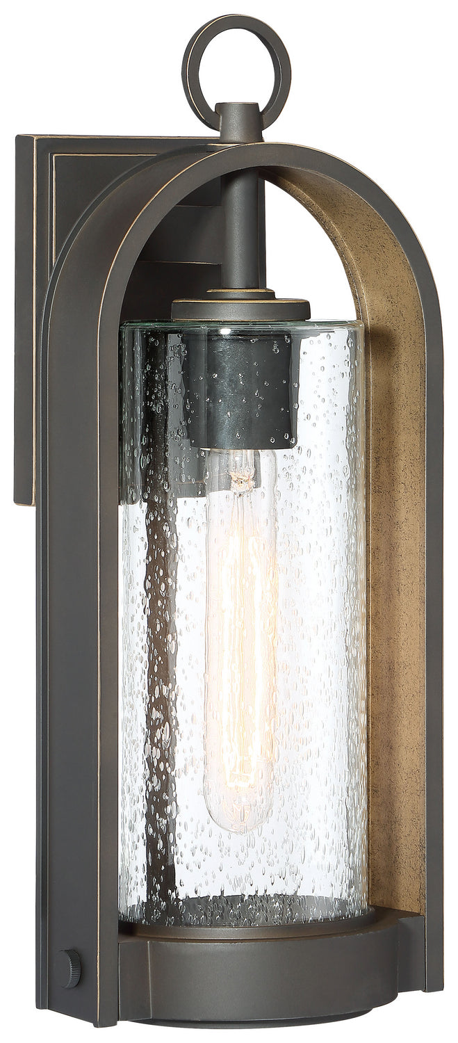 Minka Lavery Kamstra One Light Wall Mount in Oil Rubbed Bronze with Gold Highlights