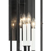 Minka Lavery Knoll Road Four Light Outdoor Wall Mount in Coal