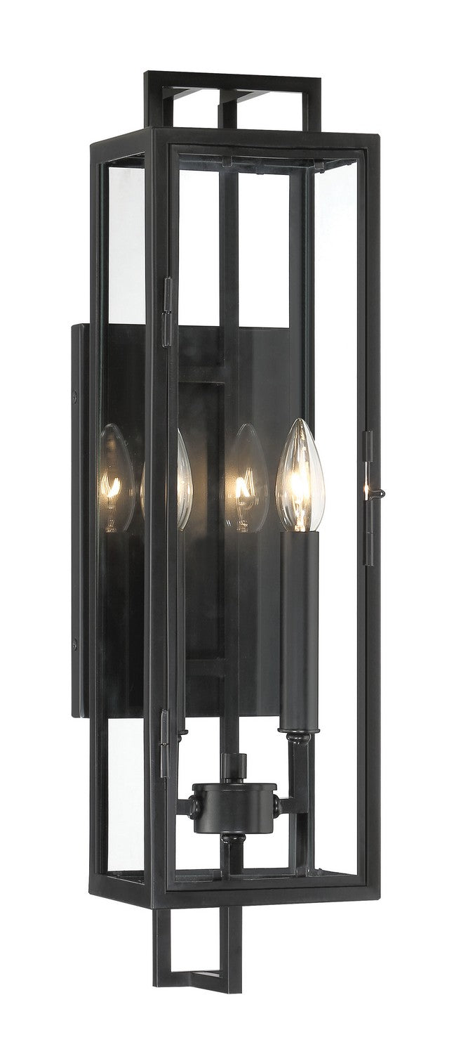 Minka Lavery Knoll Road Two Light Outdoor Wall Mount in Coal