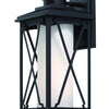 Minka Lavery Lansdale One Light Outdoor Wall Mount in Coal