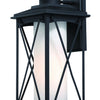 Minka Lavery Lansdale One Light Outdoor Wall Mount in Coal