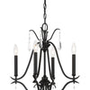 Minka Lavery Laurel Estate Four Light Chandelier in Coal