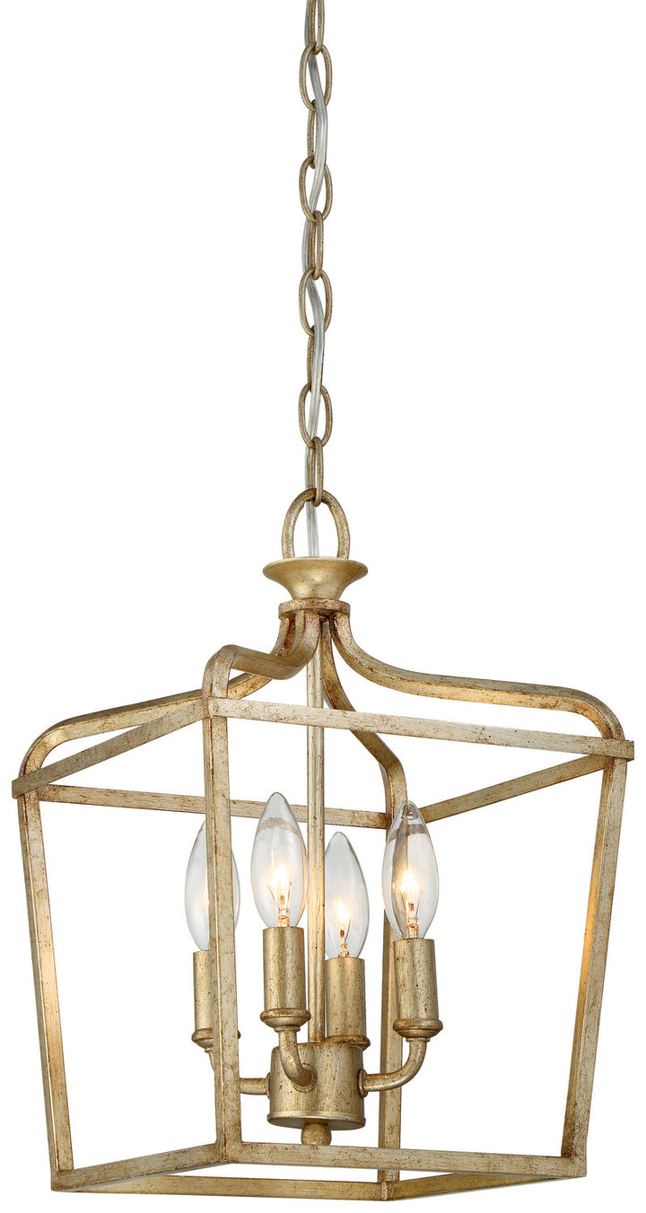 Minka Lavery Laurel Estate Four Light Pendant in Brio Gold